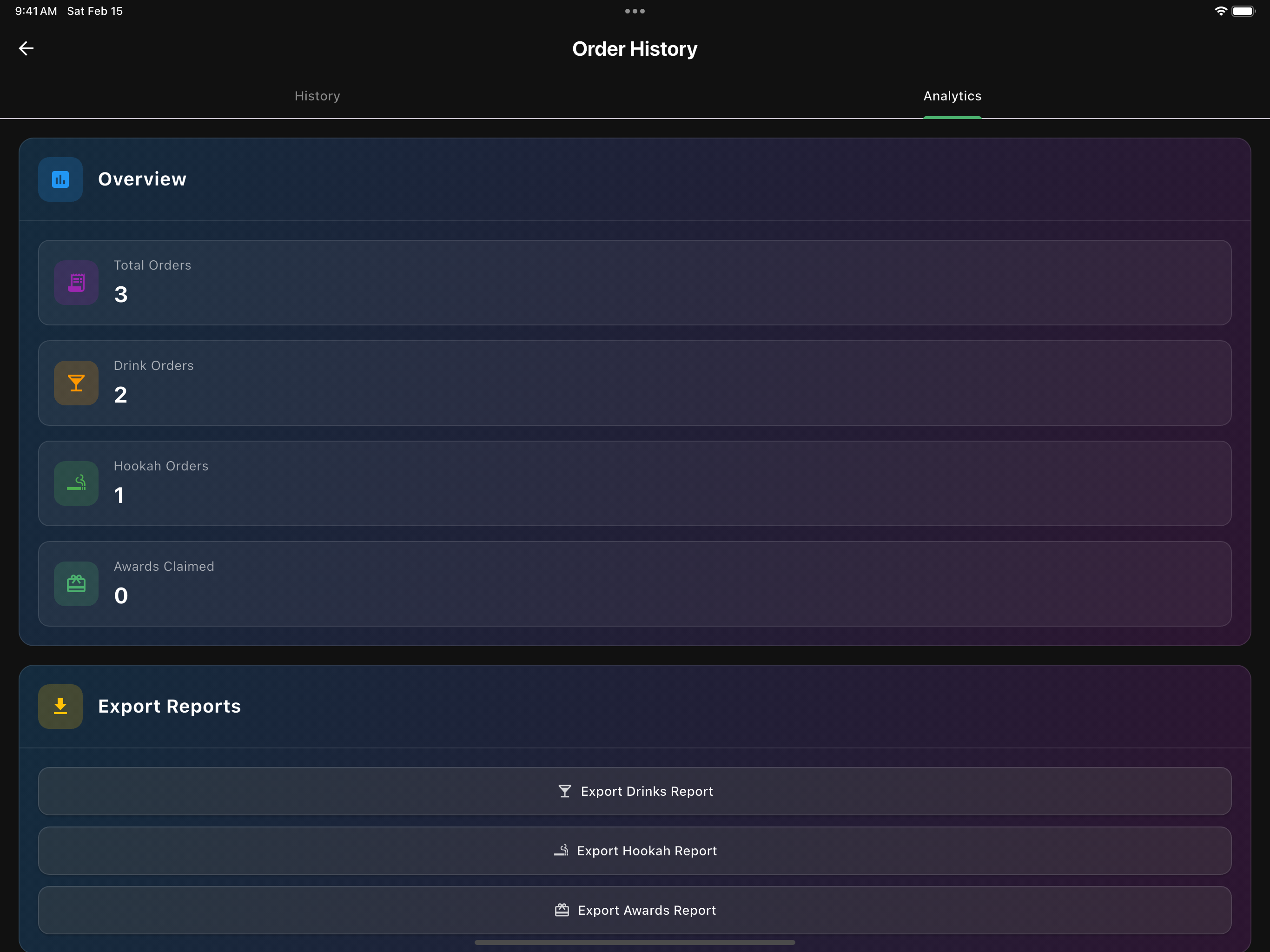 Analytics Dashboard